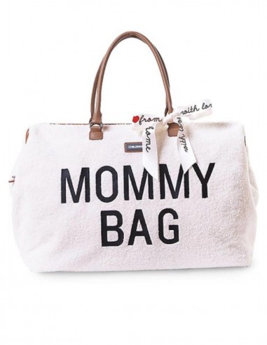 Mommy Bag Borsa Teddy Panna - Include materassino per il cambio!