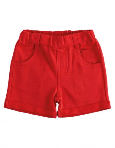 Pantaloncini Neonato in maglia rosso