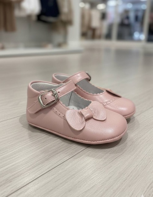 Scarpa Ballerina Culla  ROSA con fiocco PANYNO