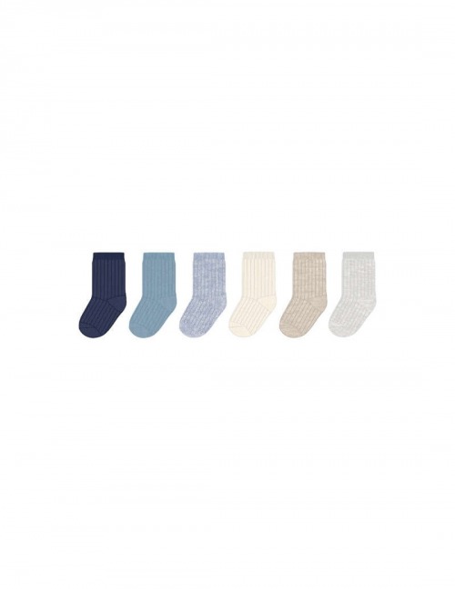 Set 6pz Calzino BLU - PANNA Neonato Mayoral